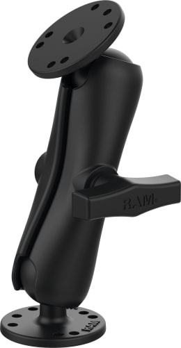 Produktbild: RAM® MOUNTS Verbinder mit C-Kugeln, runden Grundplatten, AMPS-Lochraster