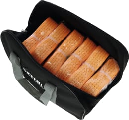 Produktbild: KERBL Zurrgurt 8 m x 50 mm, 6 Stück, 2-teilig, Spitzhaken, Ratsche, mit Tragetasche