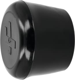 Produktbild: Schwarze PVC-Abdeckkappe für Umsturzbügel, Ø 50 mm