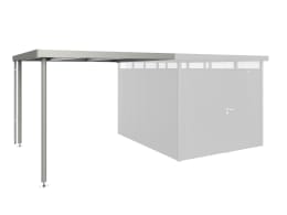 Produktbild: Biohort Seitendach 282 x 315 cm quarz-grau, metallic für HighLine