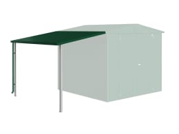 Produktbild: Biohort Seitendach 3.4 m² 150 x 228 cm dunkelgrün für Gerätehaus