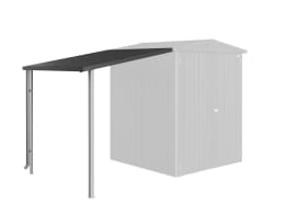 Produktbild: Biohort Seitendach 2.3 m² 150 x 156 cm dunkelgrau, metallic für Gerätehaus