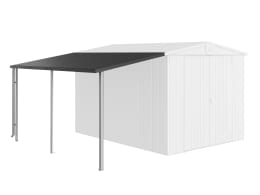 Produktbild: Biohort Seitendach 4.5 m² 150 x 300 cm dunkelgrau, metallic für Gerätehaus