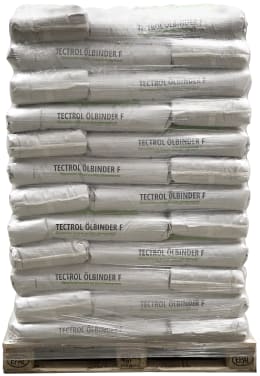 Produktbild: TECTROL ÖLBINDER F PALETTE 36 x 20 kg Palette Ölbindemittel, Werkstatt, Tankstellen, Feuerwehr, Typ III R