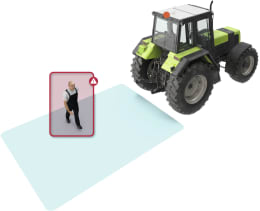 Produktbild: Brigade® Rückfahrkamera GS BAU-71 - SVLFG KI-unterstützt, mit 10,4-Splitscreen-Monitor