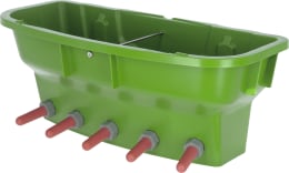 Produktbild: KERBL Kälbertränkewanne Multi Feeder 30 l mit 5 Ventilen, mit 5 Super-Saugern, ohne Portionierung, 14290