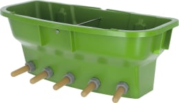 Produktbild: KERBL Kälbertränkewanne Multi Feeder 30 l mit 5 Ventilen, mit 5 Latex-Saugern, ohne Portionierung, 14291