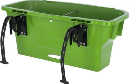 Produktbild: KERBL Kälbertränkewanne Multi Feeder 30 l, grün, mit schwarzen Halterungen