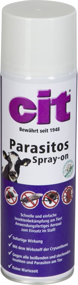Produktbild: cit® Insektenspray Parasitos 500 ml für die Bekämpfung aller beißenden, stechenden Insekten und Parasiten