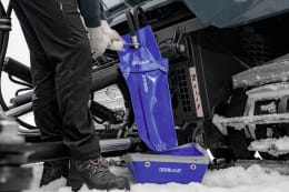 Lifestyle: DERBLAUE® Serviceset aus Auffangwanne Profi, Rutsche, Spritzschutz und Beutel