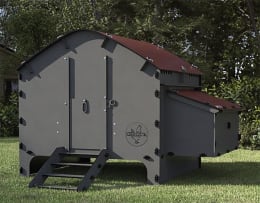Lifestyle: Hühnerstall Harmony 128 x 128 x 91 cm für 8 Hühner, von Chick'A®, 38CHI595502