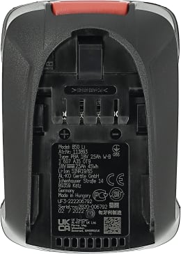 Produktbild: AL-KO Ersatzakku B50 Li 18 V/2,5 Ah, 45 Wh, 0,37 kg