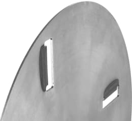 Produktbild: Widl® Schälblatt 600 mm Bohrung 30 mm, Chromstahl, für das Zuspitzen und Schälen von Holzstämmen, W 59.600