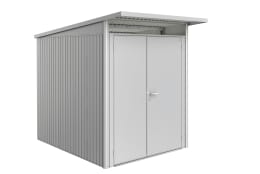 Produktbild: Biohort Gerätehaus AvantGarde mit Pultdach A2 180 x 260 cm silber, metallic Doppeltür