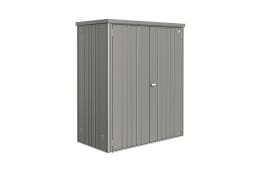 Produktbild: Biohort Metallgeräteschrank Gr. 150 155 x 83 cm quarz-grau, metallic Doppeltür