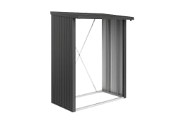 Produktbild: Biohort Brennholzunterstand Woodstock 150 157 x 102 cm dunkelgrau, metallic zur Aufbewahrung von Holz