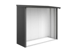 Produktbild: Biohort Rückwand für Brennholz Unterstand Woodstock 230 217,5 x 1,1 cm dunkelgrau, metallic