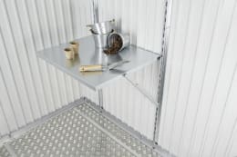 Lifestyle: Biohort Klapptisch 69,2 x 57,5 cm silber, metallic Wandklapptisch
