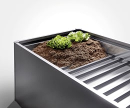 Produktbild: Biohort Zwischenboden für HochBeet 1x1 98 x 100 cm dunkelgrau, metallic
