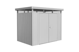 Produktbild: Biohort Gerätehaus HighLine H2 275 x 195 cm silber, metallic Doppeltür