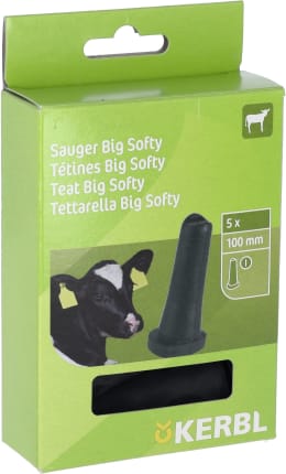 Produktbild: KERBL Ersatzsauger 100 mm für Kälbertränkewanne Multi Feeder, Milk Train, Milk Bar, 5 St.
