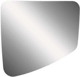 Produktbild: Mekra Spiegelglas 1009 rechts, 180 x 170 x 2 mm, Wölbungsradius 300 mm, unbeheizt, 401009422002
