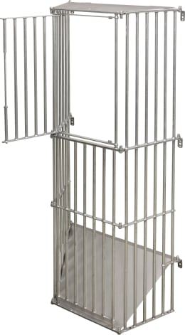 Produktbild: KERBL Heuraufe SlowFeed Plus mit Aufsatz, 81 x 195 x 41 cm Fassungsvermögen 29 kg, für Pferde