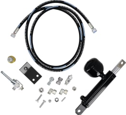 Set: Fendt Randstreueinrichtung hydraulisch für Kreiselheuer Fella Sanos, Fendt Twister, Massey Ferguson TD