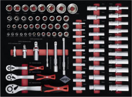 Set: Airpress Werkzeugwagen 250-teilig