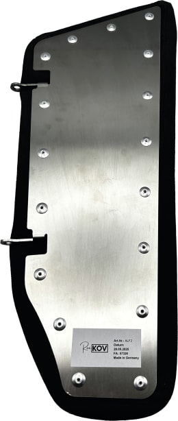 Produktbild: Armlehne ALF2 Alcantara schwarz, für Fendt Feldhäcksler, Mähdrescher, Spritze, Traktor