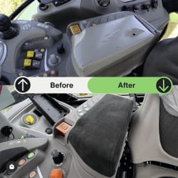 Produktbild: Armlehne ALD1 Kunstleder schwarz, für Traktor Deutz-Fahr Serie 6, 7, 8 TTV, 9 TTV, Lamborghini Spark