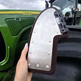 Produktbild: Armlehne ALJ3 Alcantara braun, für John Deere Traktor, Selbstfahrspritze