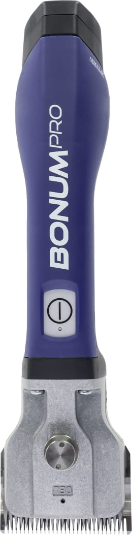 Produktbild: AESCULAP Akku-Schermaschine Bonum Pro für Pferde, blau mit schwarzem Scherkopf