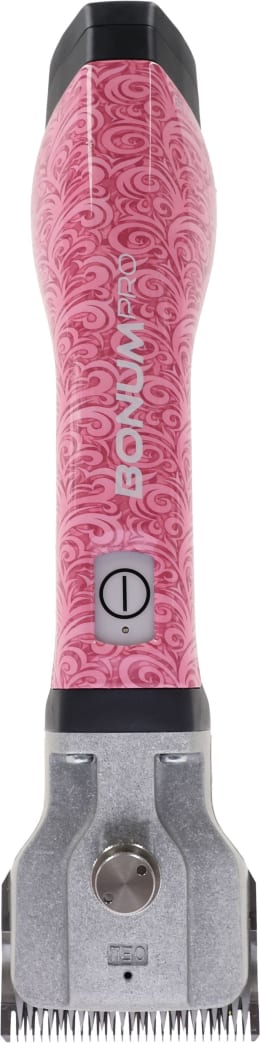Produktbild: AESCULAP Akku-Schermaschine Bonum Pro für Pferde, rosa mit Ornamentmuster