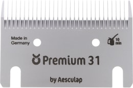 Produktbild: AESCULAP® Schermessersatz Premium Ober-/Untermesser 23/31 Zähne, Euterschur, Feinschur