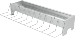 Produktbild: KERBL Futtertrog 50 x 10 cm Metall verzinkt, für Küken, Hühner, 71301