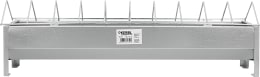 Produktbild: KERBL Futtertrog 50 x 10 cm Metall verzinkt, für Küken, Hühner, 71301