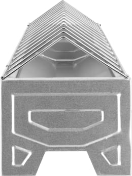 Produktbild: KERBL Futtertrog 75 x 10 cm Metall verzinkt, für Hühner, 71302