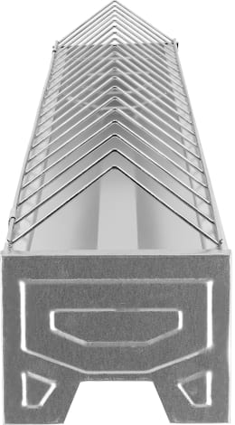 Produktbild: KERBL Futtertrog 100 x 10 cm Metall verzinkt, für Hühner, 71303