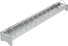 Produktbild: KERBL Futtertrog 50 x 7 cm Metall verzinkt, für Küken, 71202