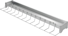 Produktbild: KERBL Futtertrog 50 x 7 cm Metall verzinkt, für Küken, 71202