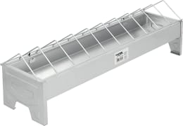 Produktbild: KERBL Futtertrog 50 x 10 cm Metall verzinkt, für Küken, Hühner, 71301