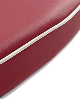 Produktbild: Sitzkissen, Kunstleder, 1-teilig mit 12 cm Rücken, Gummizugwulst
