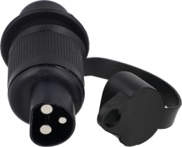 Produktbild: Herth + Buss Stecker 6 – 24 V, 3-polig, Flachsteckanschluss 6,3 mm
