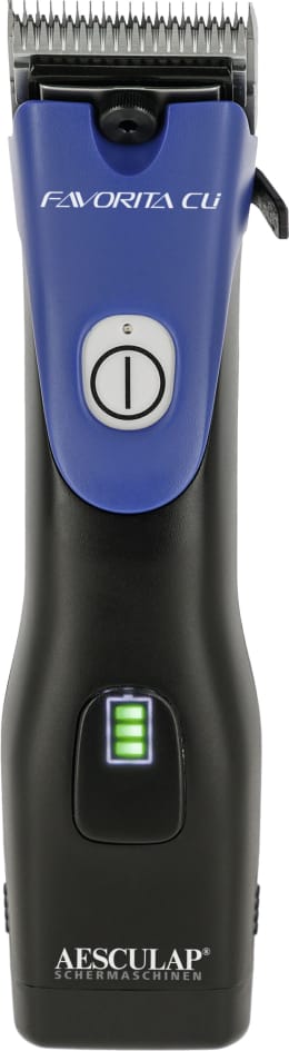 Produktbild: AESCULAP® Akku-Schermaschine Favorita CLi, blau, schwarz, für Kleintiere, GT234-NB