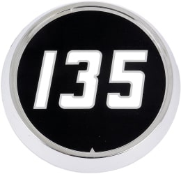 Produktbild: Typenschild MF135 für Traktor Massey Ferguson 135, 135 Petrol, Kunststoff