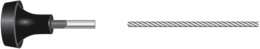 Produktbild: Bowdenzug 1.620 mm mit Zugknopf, für Absteller Traktor Renault -12, -14, -32, -34, -52, -54