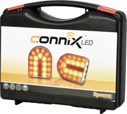 Produktbild: LED-Rückleuchtensatz funkgesteuert, akkubetrieben, Brems-, Schluss-, Blink-, Kennzeichenlicht, Magnethaftung