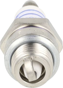 Produktbild: Bosch Zündkerze WSR 6 F mit weißem Isolator und Metallelektrode