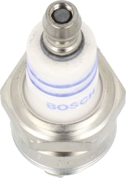 Produktbild: Bosch Zündkerze WSR 6 F mit weißem Isolator und Metallgewinde